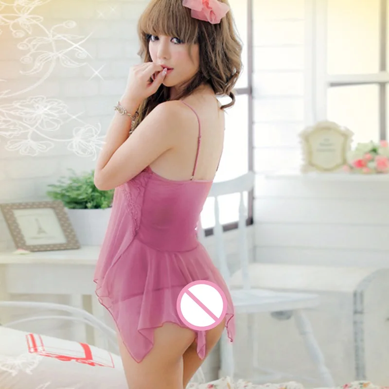 Ночное Платье женское сексуальное Сетчатое белье лоскутное кружевное ночное