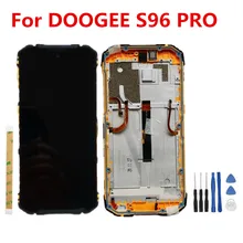 New For DOOGEE S96 PRO 6.22‘’ Cell Phone LCD Display With Frame+ Touch Screen Digitizer Assembly Replacement Glass