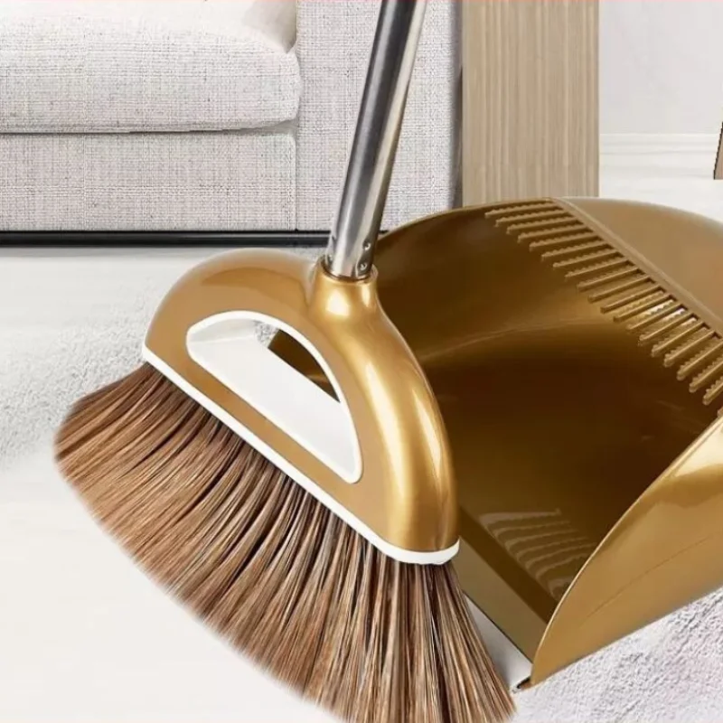 

Practical Broom Suit European Foldable Combination Soft Hair Multifunction Household Dustless Dustpan Cleaning Set