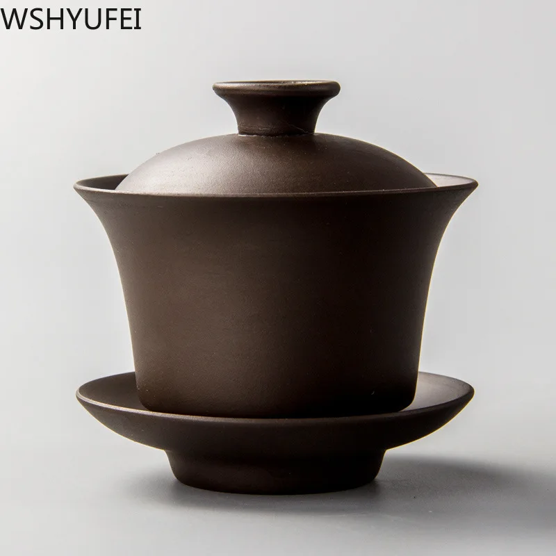 Чайный сервиз Dahongpao чайный с фиолетовым песочным покрытием комфортный для