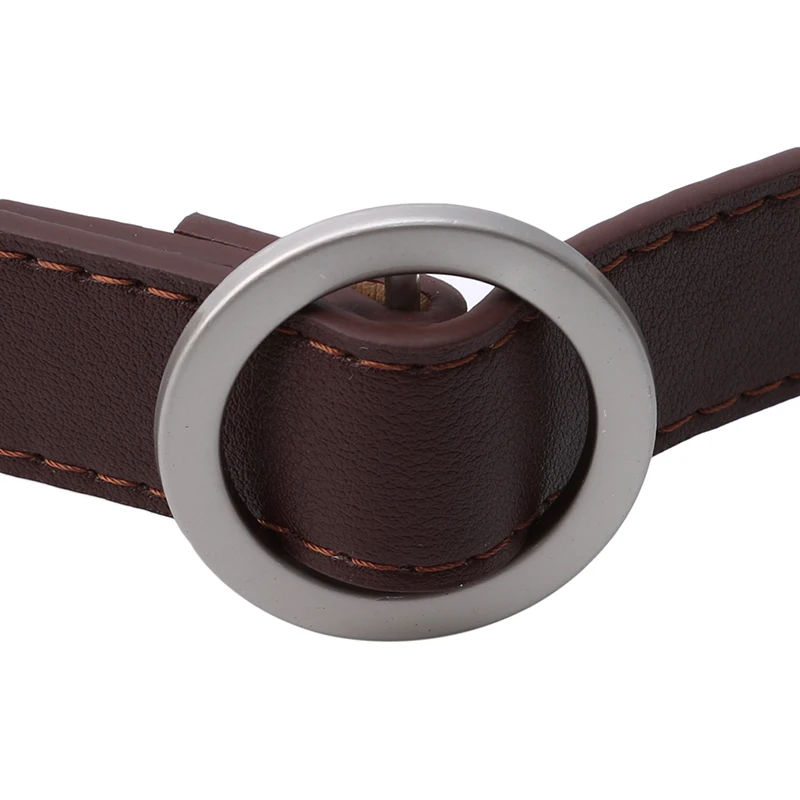 

Fashion Women Belt Solid Round Shape Buckle Waist Belt Casual Leather Belts For Men Women Strap Brand Classic Belt