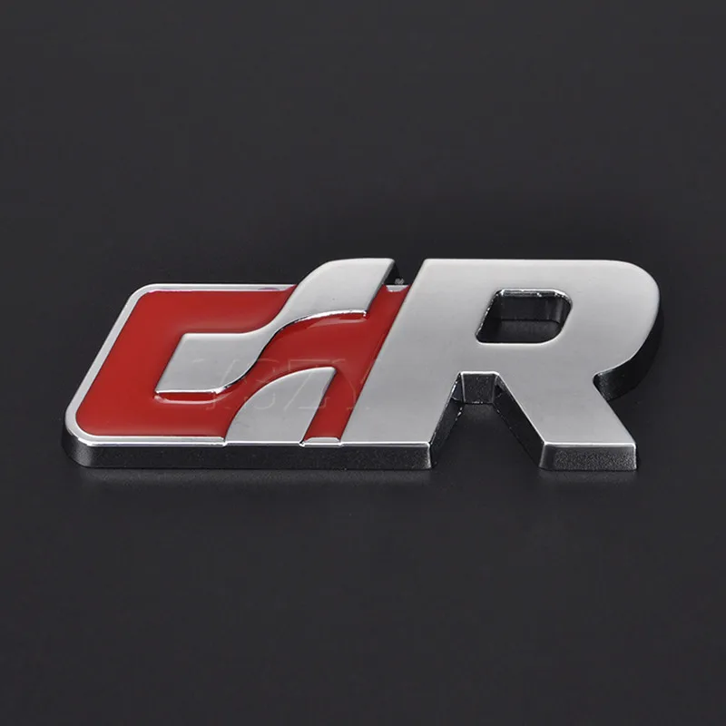 Red sticker Автомобильный передний капот Гриль Эмблема Авто решетка значок для Volkswagen R Racing VW Sagitar Passat Golf Tiguan Touareg CC GR SR наклейка - Название цвета: Red sticker