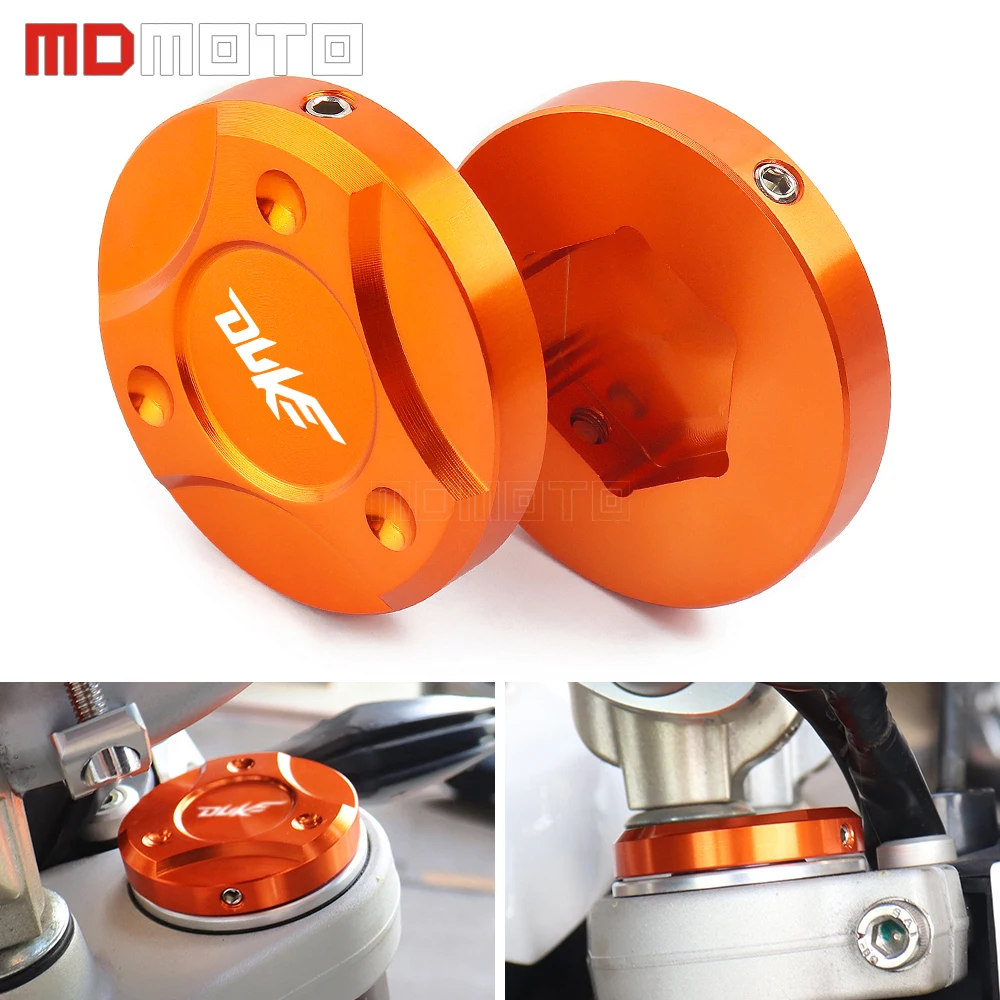 Одна пара Амортизатор передней вилки для мотоцикла CNC декоративная крышка KTM Duke 125
