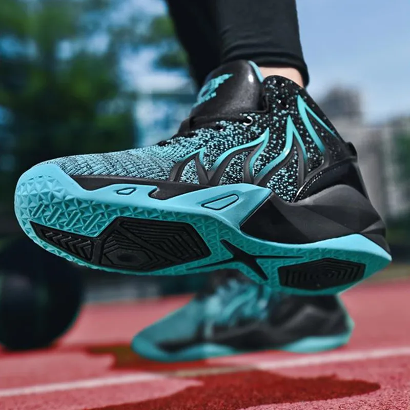 

36-48Men's shoes casual junior and senior high school students basketball sports shoes, fashion INS Korea edition knitting f