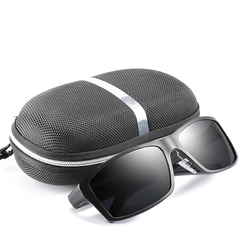 Очки солнцезащитные Мужские поляризационные дизайнерские брендовые квадратные