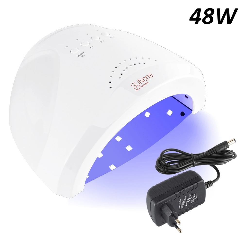 48W SunoneWhite EU Лампа для маникюра светодиодная УФ-лампа для ногтей 42 светодиодный S Сушилка для ногтей лампе УФ светодиодный Ongle лампа для ногтей сушка гель лак светильник инструменты для дизайна ногтей - Цвет: 48W SunoneWhite EU