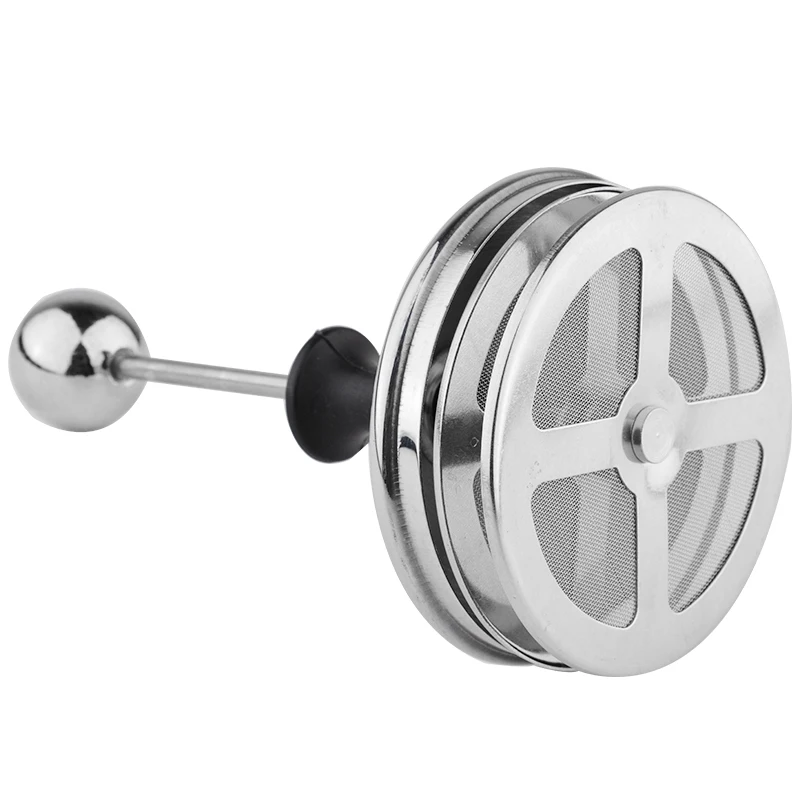 Вспениватель для молока из нержавеющей стали 400 мл кружки с двойной сеткой