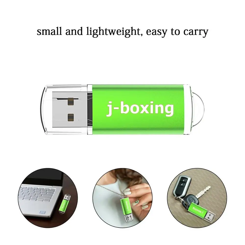 J-boxing 100PCS USB Flash Drive 64MB-512MB Pen Drives Rectangle Memory Stick for PC Laptop Tablet Macbook 1GB-32GB Full Capacity