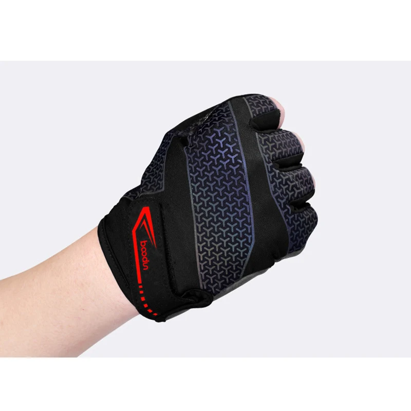 Велосипедные перчатки с открытыми пальцами дышащие противоскользящие