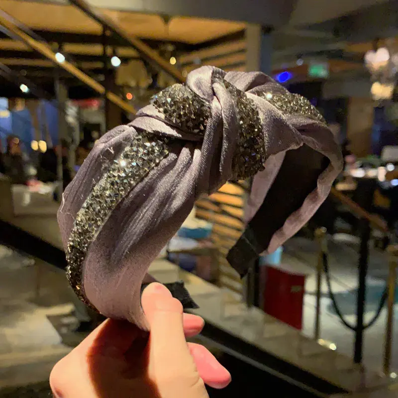 

Повязка для волос женская, простая, широкая, прессованная, темпераментная, универсальная, аксессуары для волос, милая повязка на голову