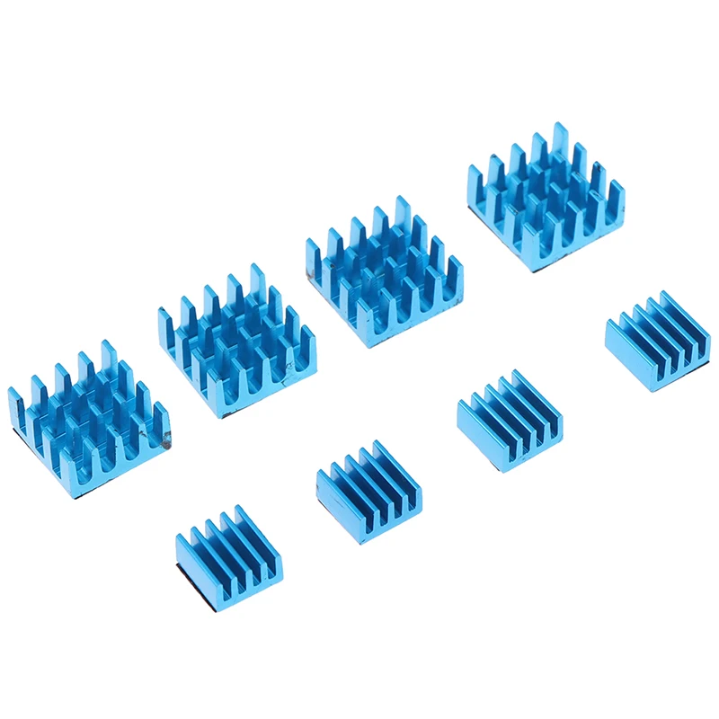 

8pcs/set Aluminum Alloy Heatsink Cooling Pad Cooler Radiator Heat Sink For Raspberry Pi 2/3/4B