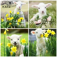 aries diamond painting animal embroidery crossing landscape painting diy mosaic art pastoral gift cross stitch home decoration