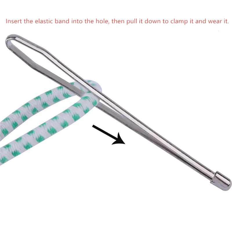 2 шт./лот Клипсы из нержавеющей стали с цитатами эластичный ремень веревка для