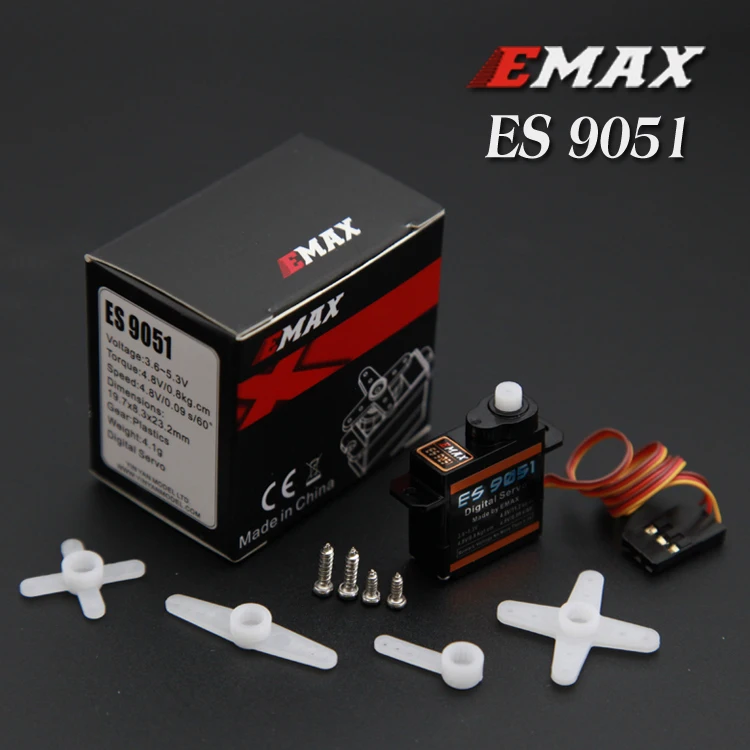 Цифровой сервопривод 1 шт. EMAX ES9051 ES9251 4 3 г/2 5 г пластиковый редуктор с крутящим