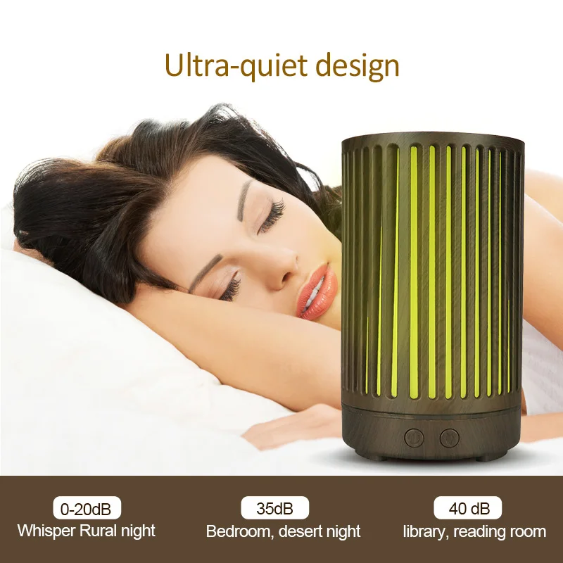 Увлажнитель воздуха из цельного дерева полый цилиндр Электрический прятный