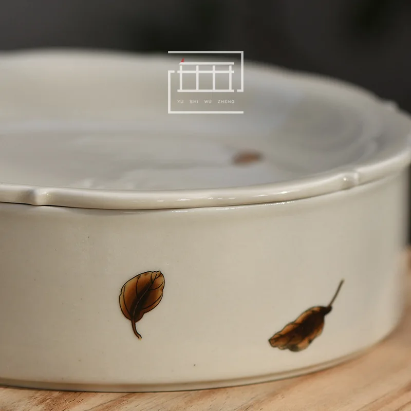 Медовый цветной поднос для хранения воды сухая керамический чая и чайник с