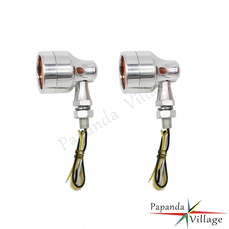 Motorbikes LED Amber Turn Signals Indicator Signal Lights Blinker for Harley Chopper Sportster Dyna Softail |