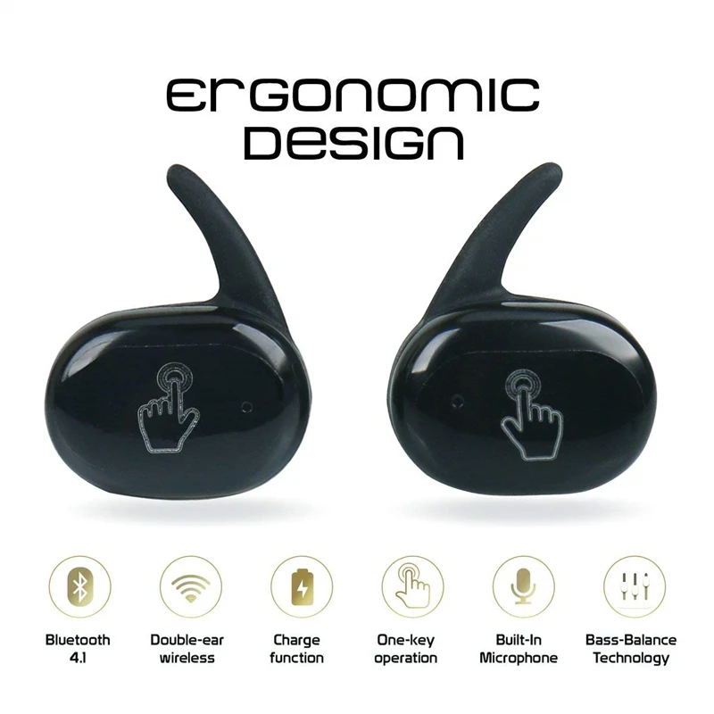 

Bluetooth Wireless Headphones With Waterproof Bluetooth Earphones Touch Control Wireless Headsets Earbuds Phone