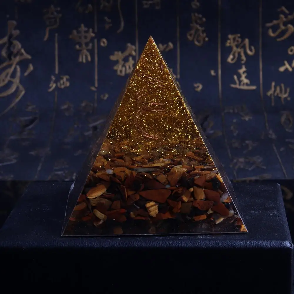 Orgonite энергии пирамиды маятник натуральными аметистами тигр глаз камень искусные