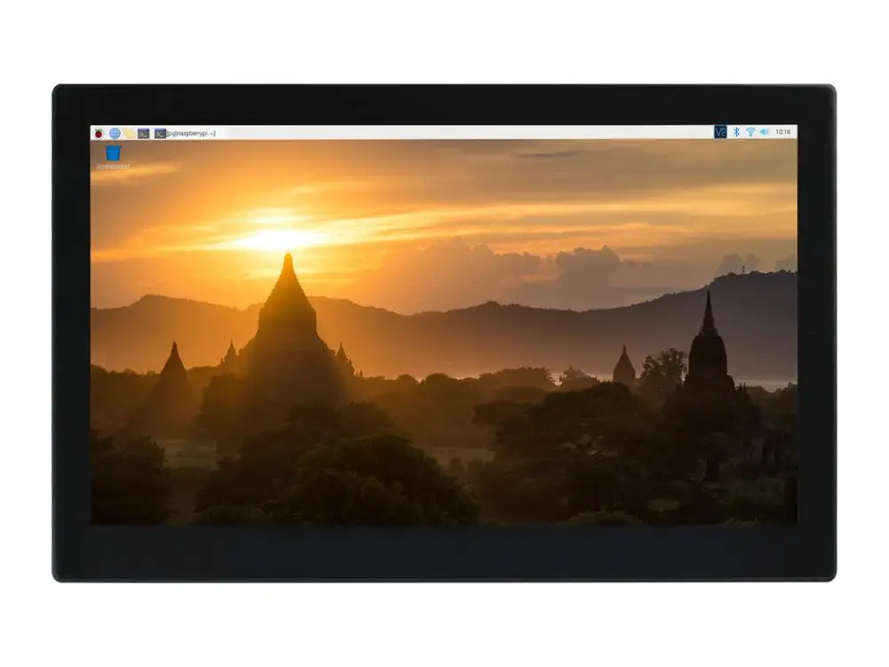 Миниатюрный компьютер Waveshare питание от Raspberry Pi 3A + 2 5 дюймовый сенсорный экран HD USB /