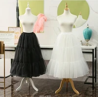 white black womens soft puffy tulle petticoats lolita ballet dance pettiskirts costume tutu skirts layered underskirt in stock