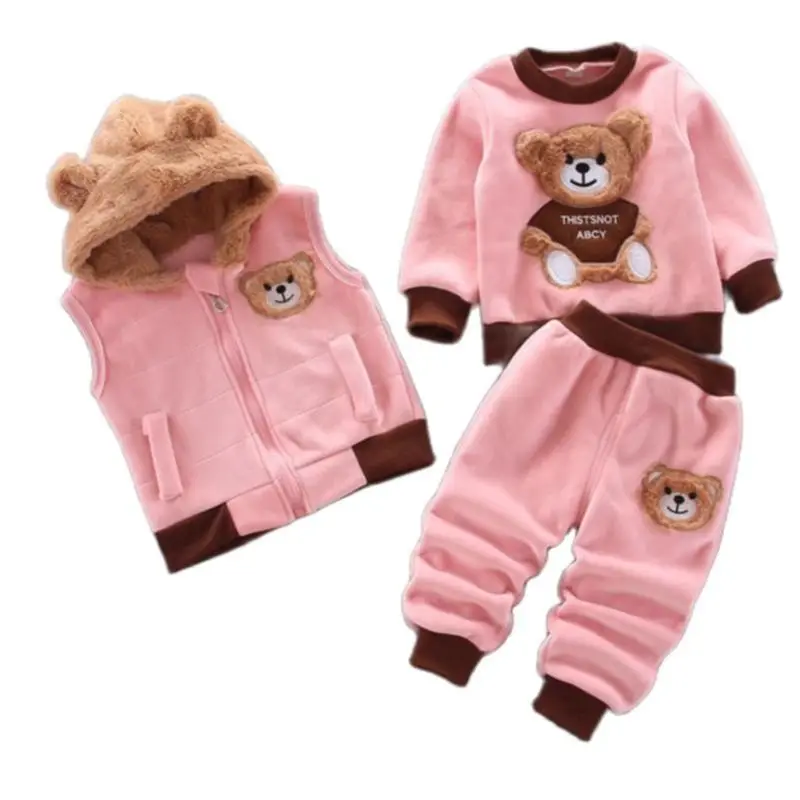 Осень зима 2019 теплый детский Рождественский костюм с рисунком + толстовка штаны