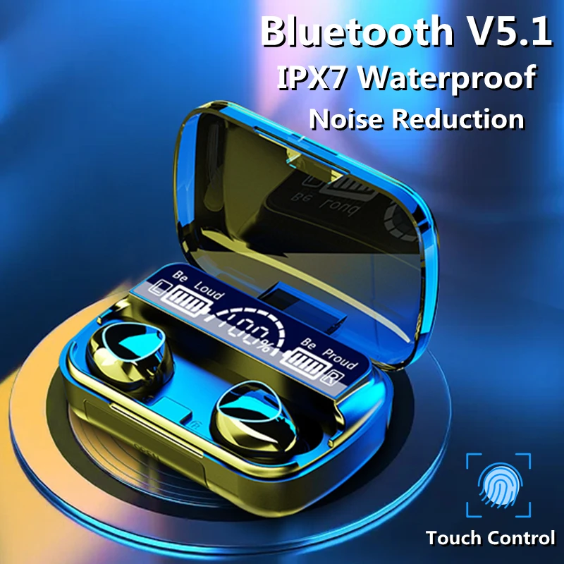 

TWS-наушники с зарядным футляром, Bluetooth 2022, 5,1 мА · ч
