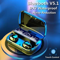 2022 new tws bluetooth 5 1 earphones 3500mah charging box wireless headphones 9d stereo sports waterproof earbuds headsets