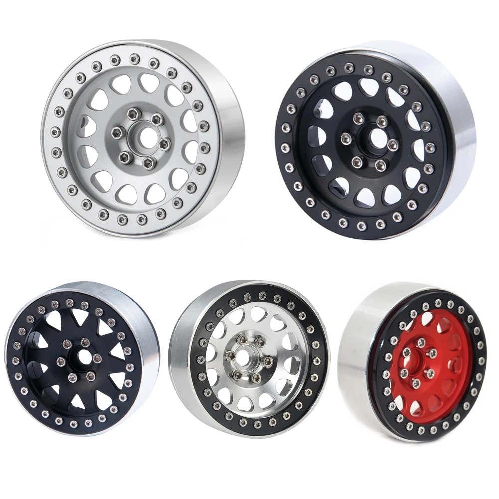 

Колесные диски YEAHRUN из алюминиевого сплава 2,2 дюйма для 1/10 Axial SCX10 SCX10II 90046 Traxxas TRX4 D90, Радиоуправляемый гусеничный автомобиль, 4 шт.