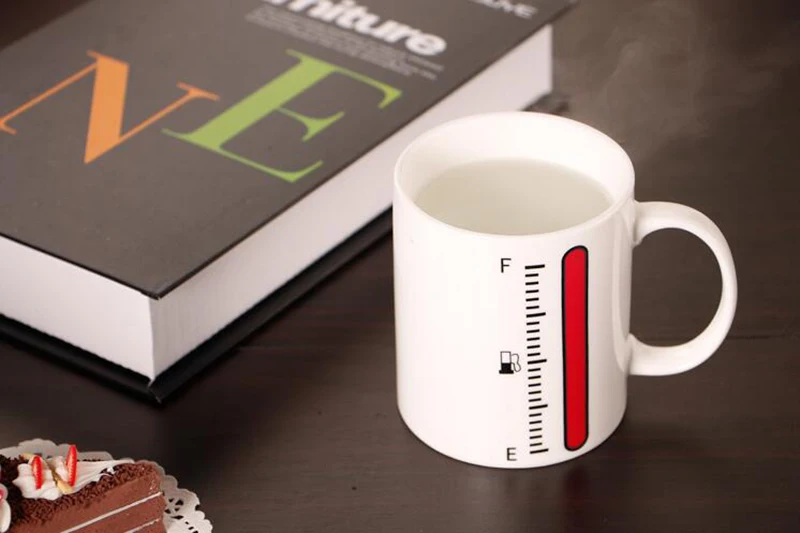 Креативная керамическая кружка с изменением цвета волшебный термометр