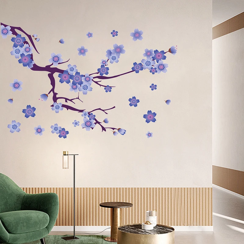 

Modern Plum Home Decoration Wall Stickers Refrigerator Stickers Living Room Corridor Vinyl Wall Murals Can Be Pasted On Glass