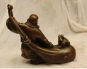 Бесплатная доставка Китайская народная фиолетовая бронзовая скульптура