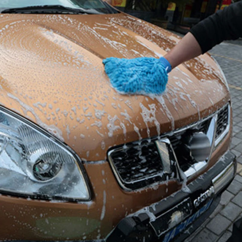 

Pratical Microfiber Double-sided Durable Car Washing Glove Auto Cleaning Glove Cleaning Supplies Quality Washing Double Sided