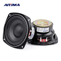 aiyima 2pc 4 inch audio woofer speaker bass 4 8 ohm 30w hifi stereo home theater loudspeaker subwoofer long stroke sound speaker