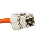 Гнездовой разъем RJ45 Cat5e Cat6 Cat6A, сетевой безинструментальный модуль Keystone, полностью экранированный разъем RJ 45 для безинструментальной клеммы LSA