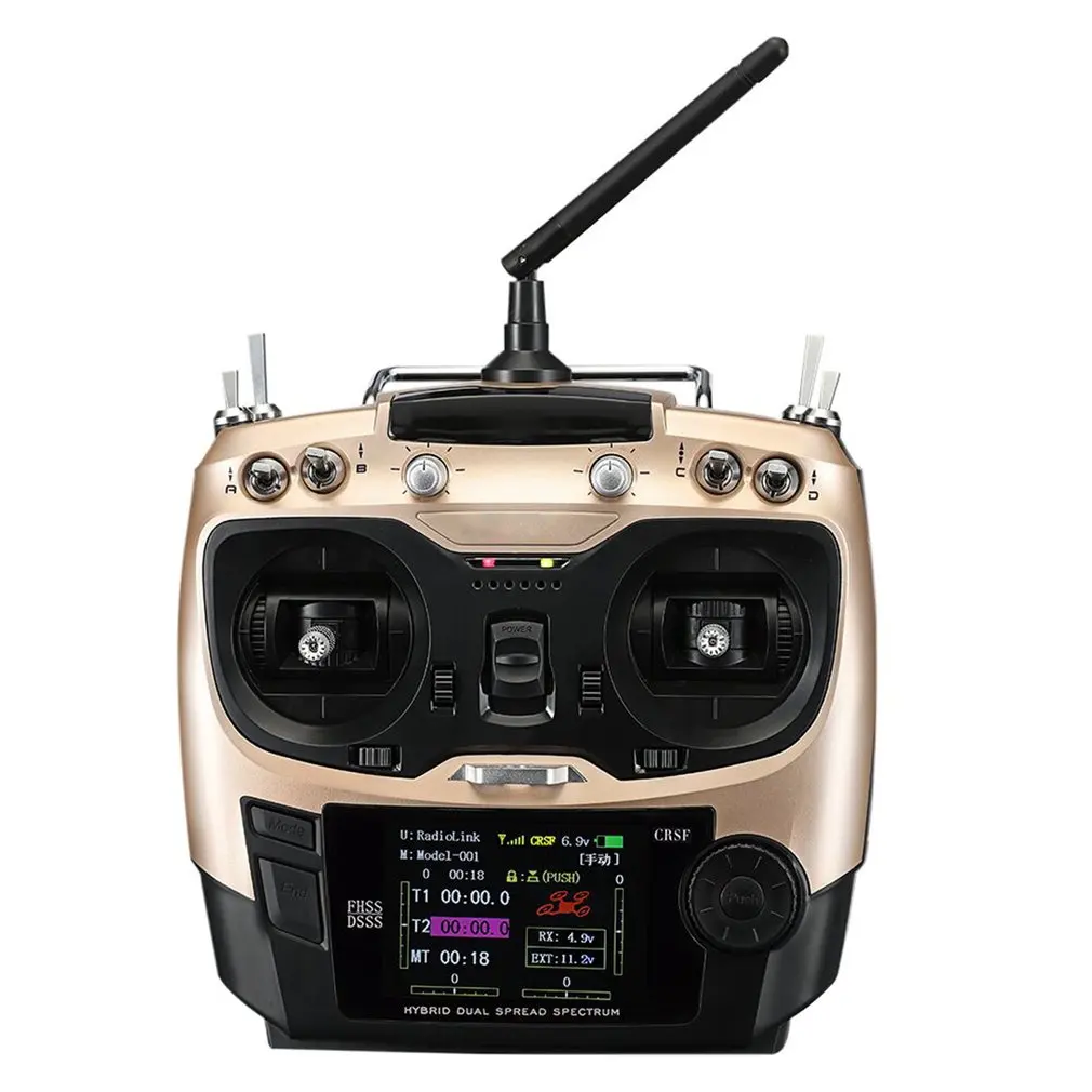 Радиоуправляемый передатчик Radiolink AT9S Pro 10/12CH с приемником R9DS 2 4G Радиоконтроллер