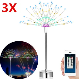 Светодиодные люстры FVT светильник фейерверк, Сказочная гирлянсветильник, ночная лампа, настольная декоративная лампа, с зарядкой от USB