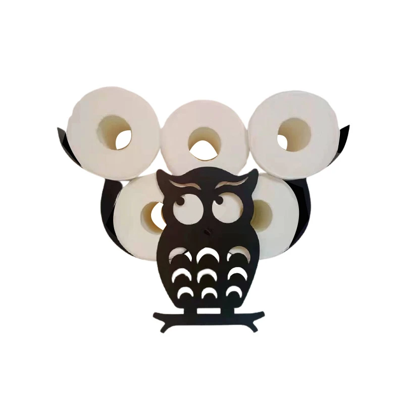 

PEISI Metal Bathroom Shelf Animal Frame Toilet paper holder Wall-Mounted Roll Paper Holder Home Kitchen Bathroom Accessories Set