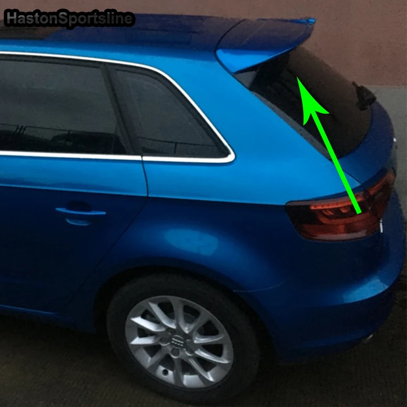 A3 Sportback Неокрашенный Грунтовка комплект задней части кузова крыши спойлер