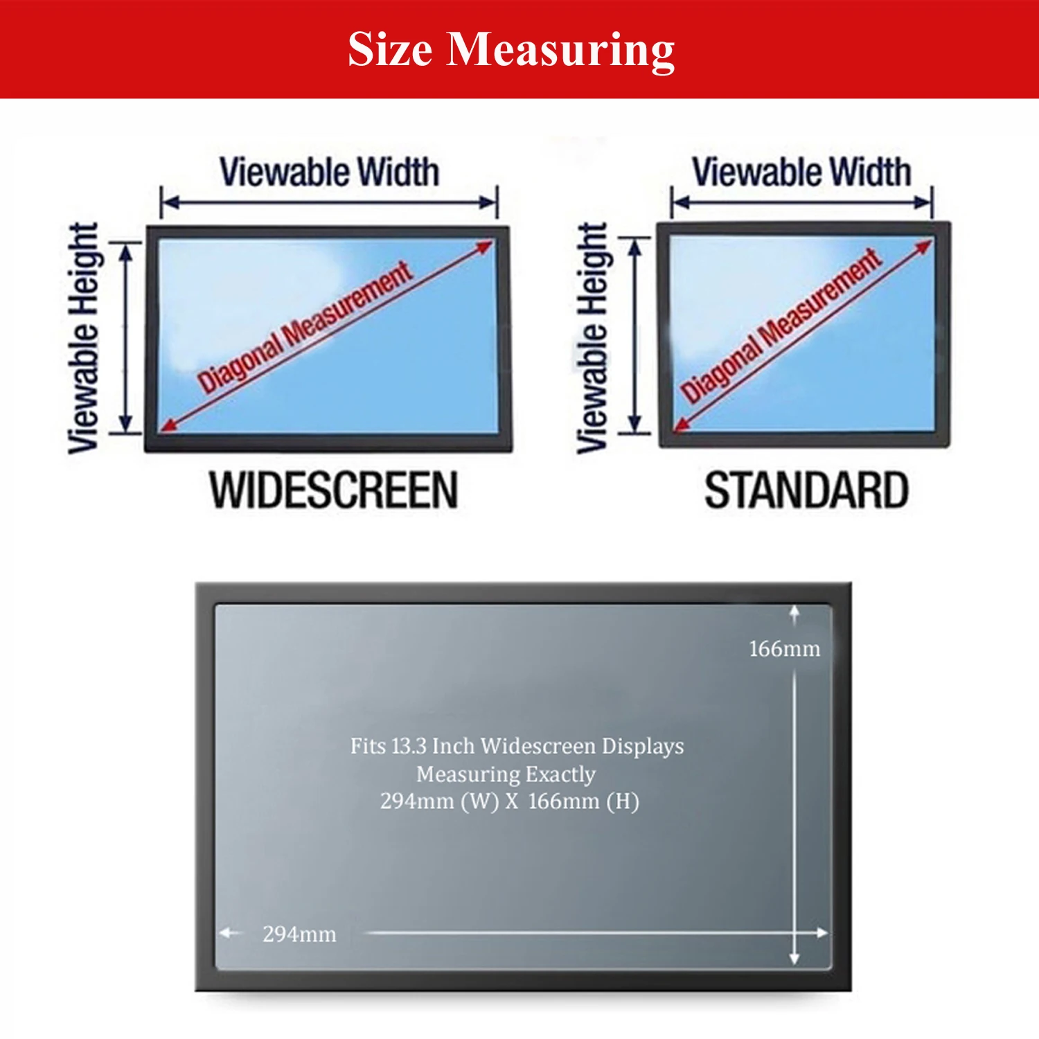 13 3 дюймовая Антибликовая пленка для защиты экрана ноутбука Защитная монитора