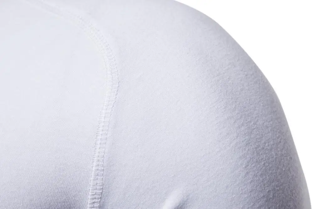 Мужские футболки с длинным рукавом из чистого хлопка повседневная мужская