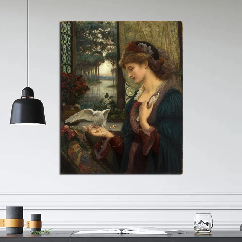 Художественное оформление на холсте с изображением спартанских голубей | Дом и