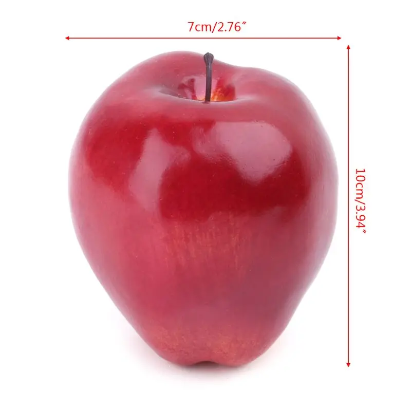 

Realistic Lifelike Artificial Fruit Red Delicious Kitchen Fake Display Food Decorative Craft