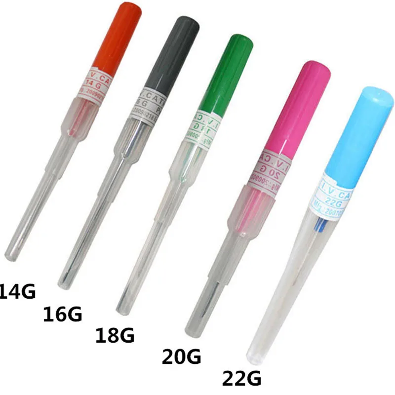 

1 PC Surgical Steel I.V Catheter Piercing Needles Supply Sterilized Body Tattoo Needles 14G 16G 18G 20G 22G Body Jewelry