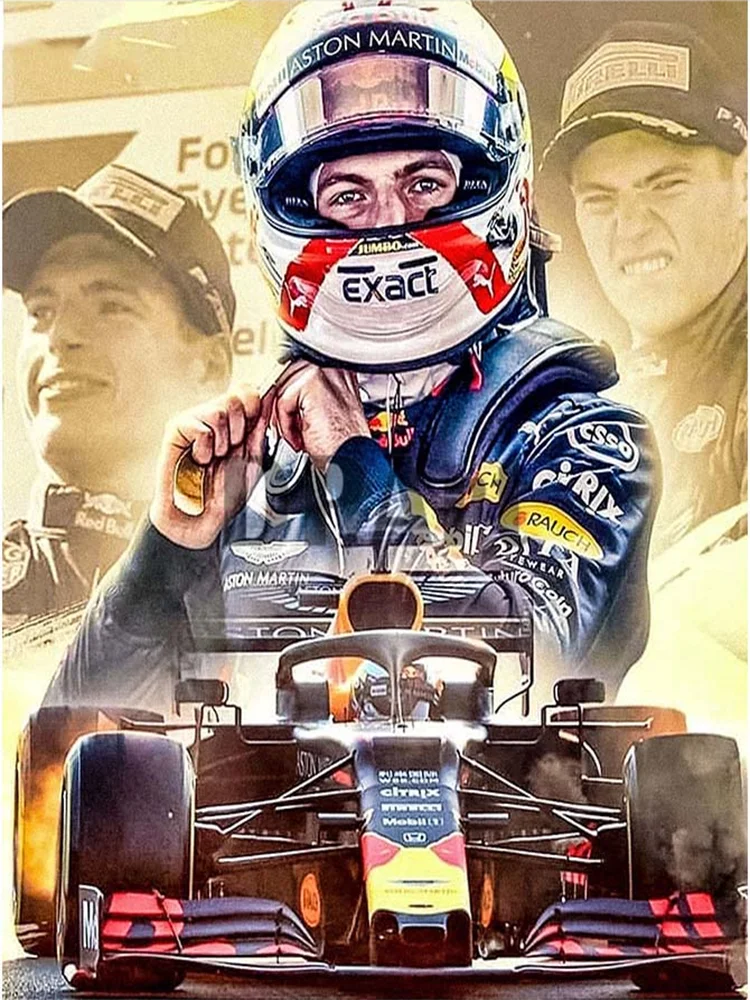 

DIY Painting By Numbers F1 Competition Player On Canvas Handpainted Painting Art Gift DIY Home Decoration