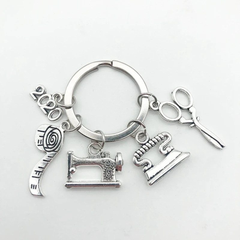 2020 новые модные ювелирные изделия швейная машина брелок портной брелок-ножницы