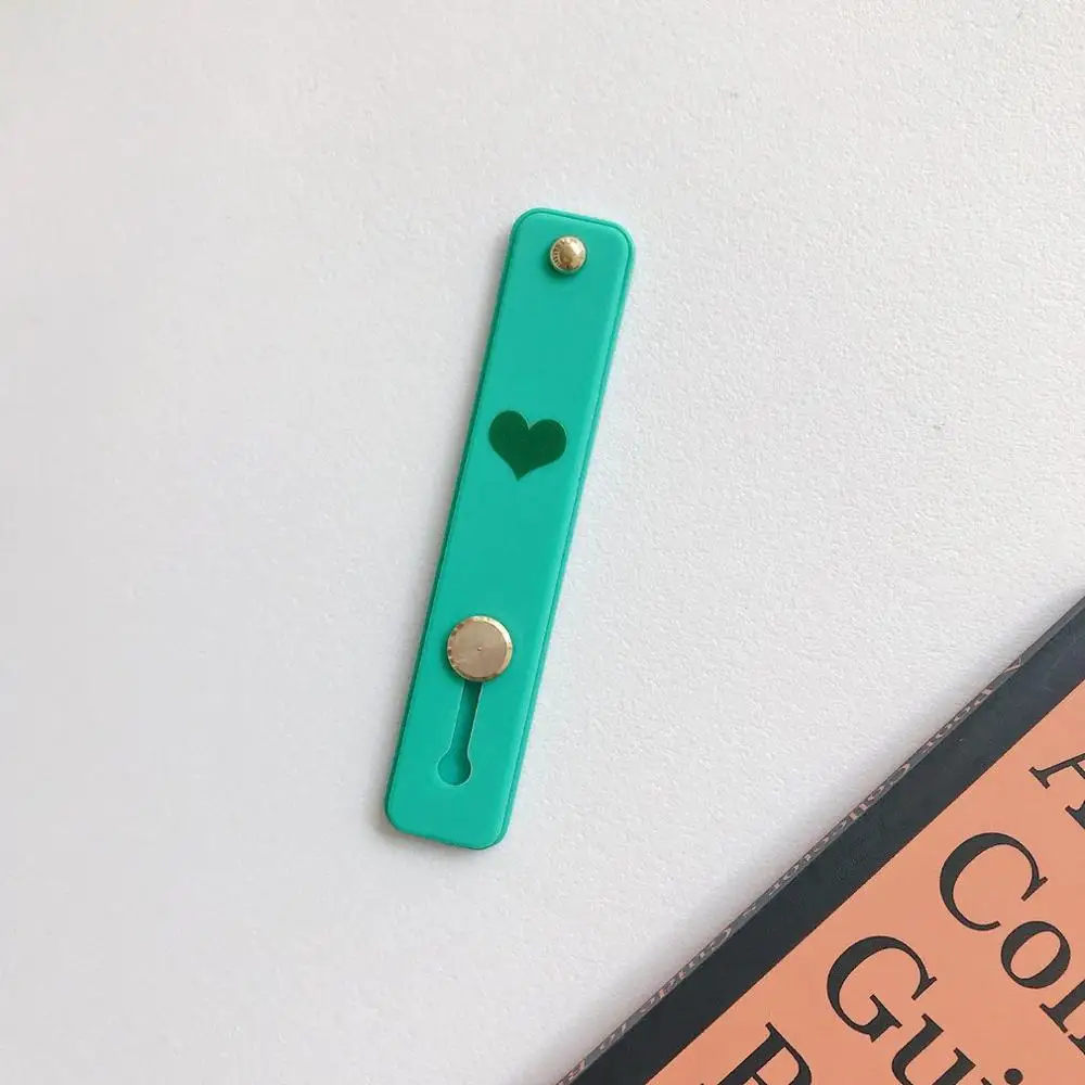 

Silicone Mobile Phone Ring Bracket Mobile Phone Back Sticker Bracket Multi-function Heart-shaped Push-pull Bracket