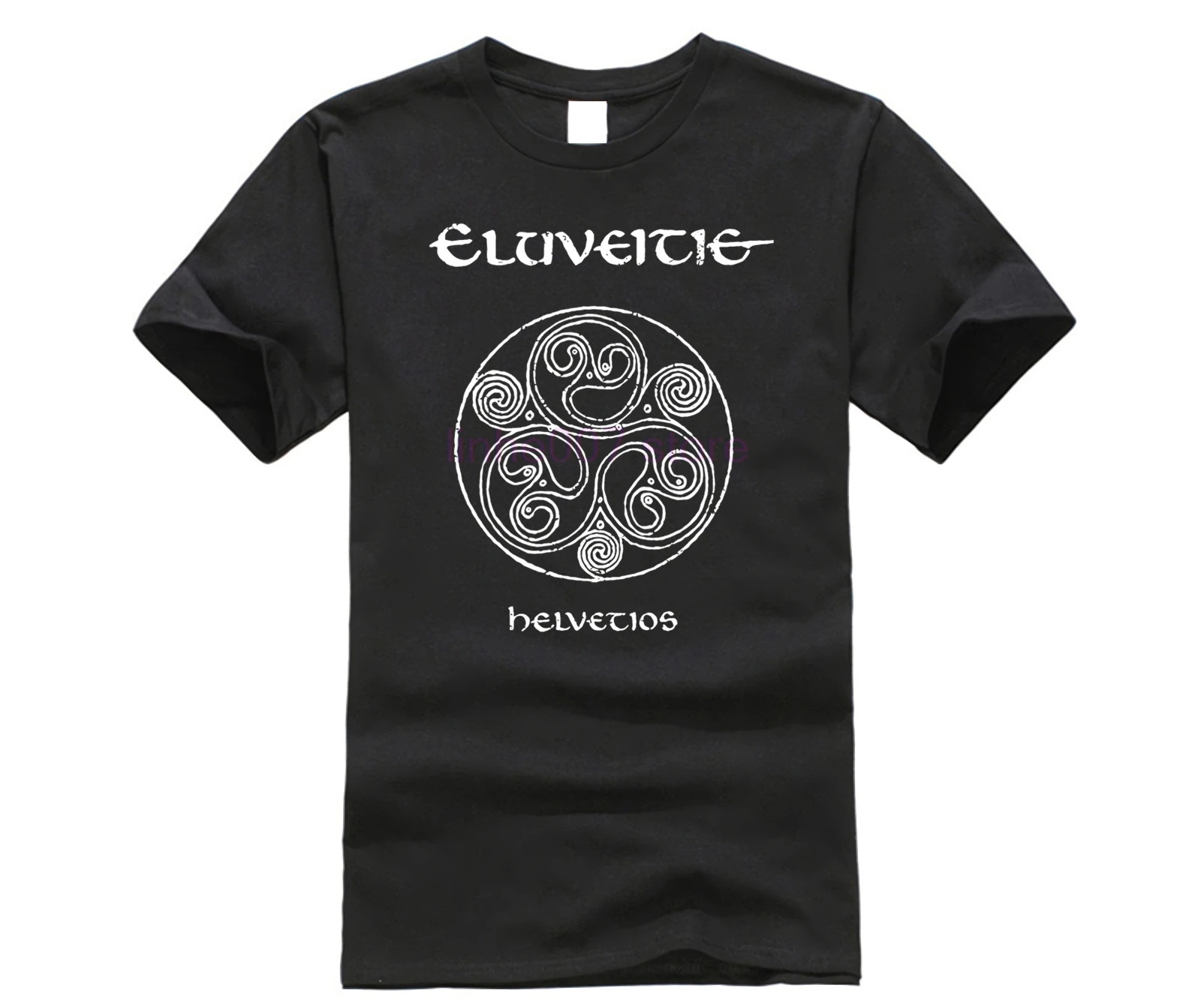 Футболка Eluveitie Helvetios унисекс модная тенниска черного цвета в стиле рок крутая