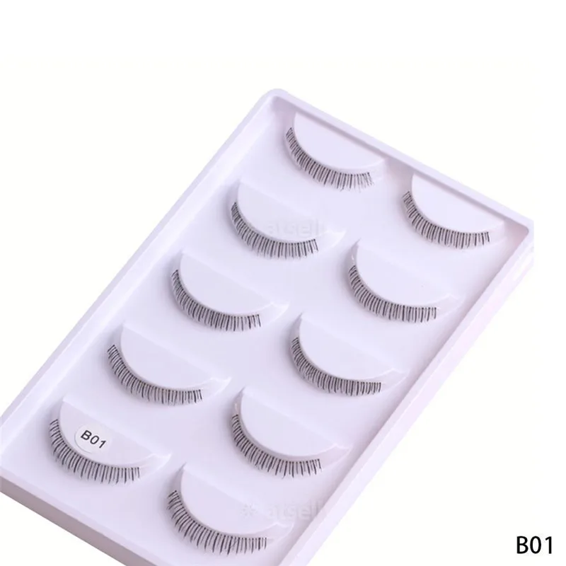 5 Pairs Makeup False Eyealshes Handmade 3D Natural Under Lashes Eyelashes Lower Bottom Extension | Красота и здоровье