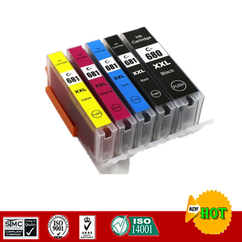 

Compatible Ink cartridge Canon for PGI680 CLI681 PGI-680 CLI-681 suit for Canon PIXMA TR7560 TR8560 TS6160 TS8160 TS9160 etc.